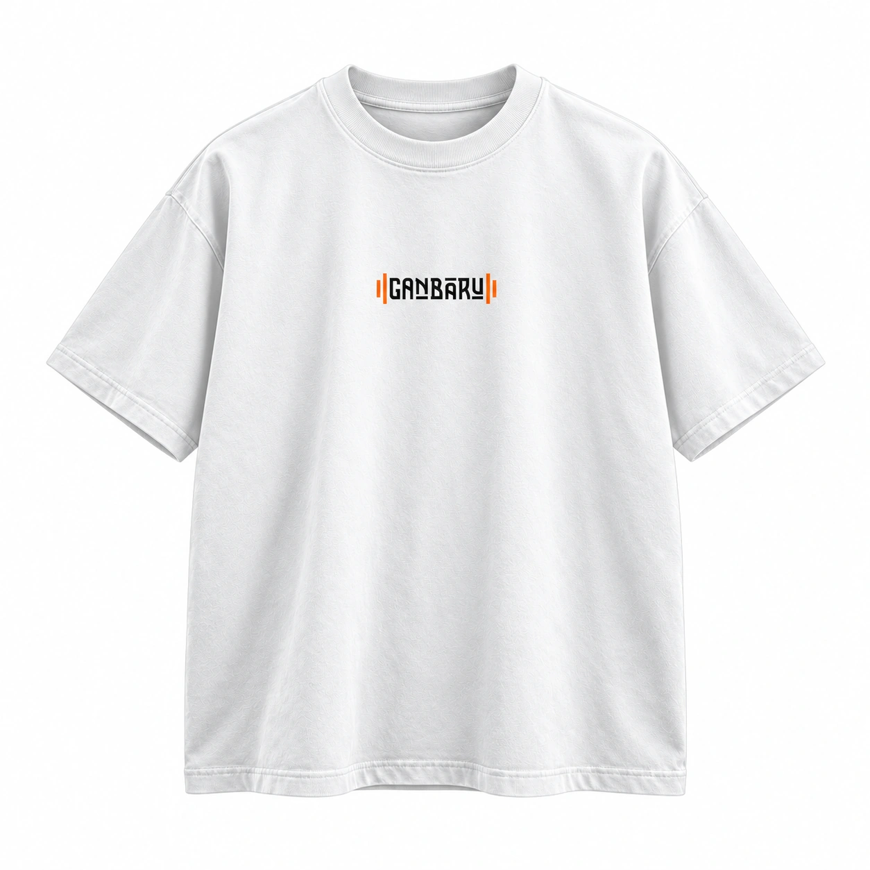 Polera Ganbaru Zoro blanca, frente.